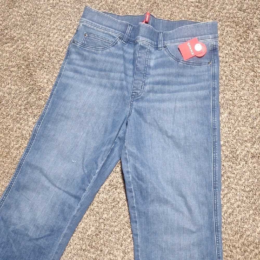 Women's  Cropped Kick Flare Blue Jeans